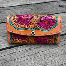 Load image into Gallery viewer, Floral Trifold Wallet
