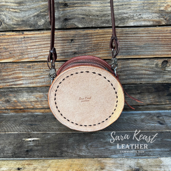 Aztec Feather Round Bag