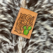 Load image into Gallery viewer, Mini Flip Card Wallet- Cacti
