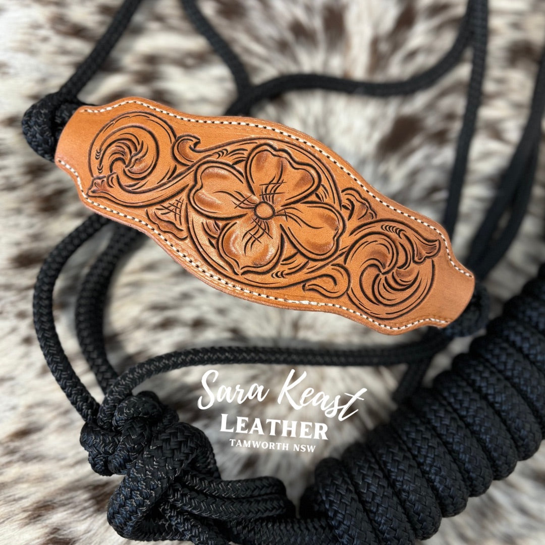 Halter Set with floral tooled noseband