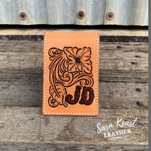 Mini Flip Card Wallet - Floral (Made to Order)