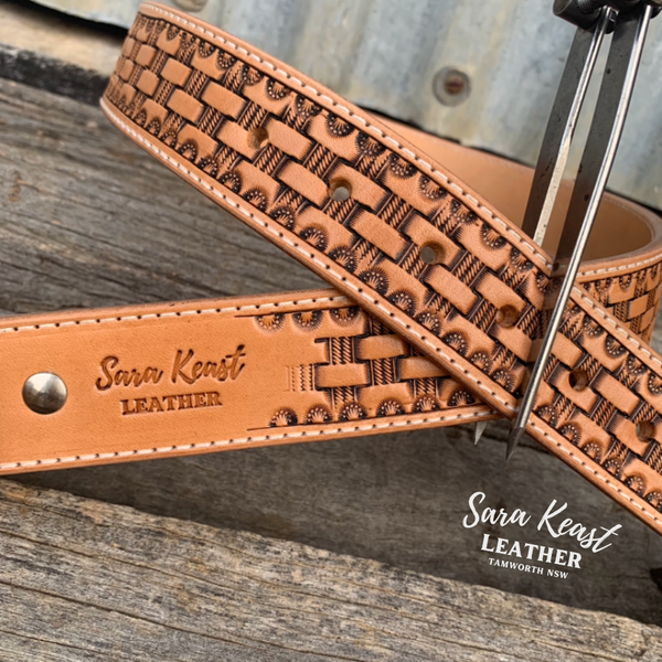 #1 Basketweave Belt (Made to Order)